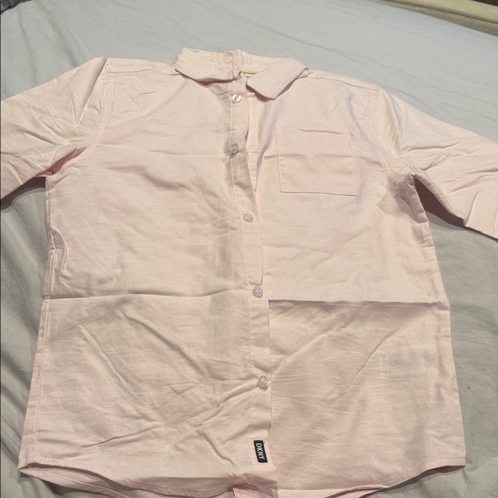 BOYS ** DKNY Soft Pink Collared Button Down